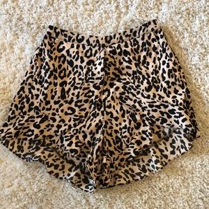 High Waisted Cheetah Print Runaway Shorts
